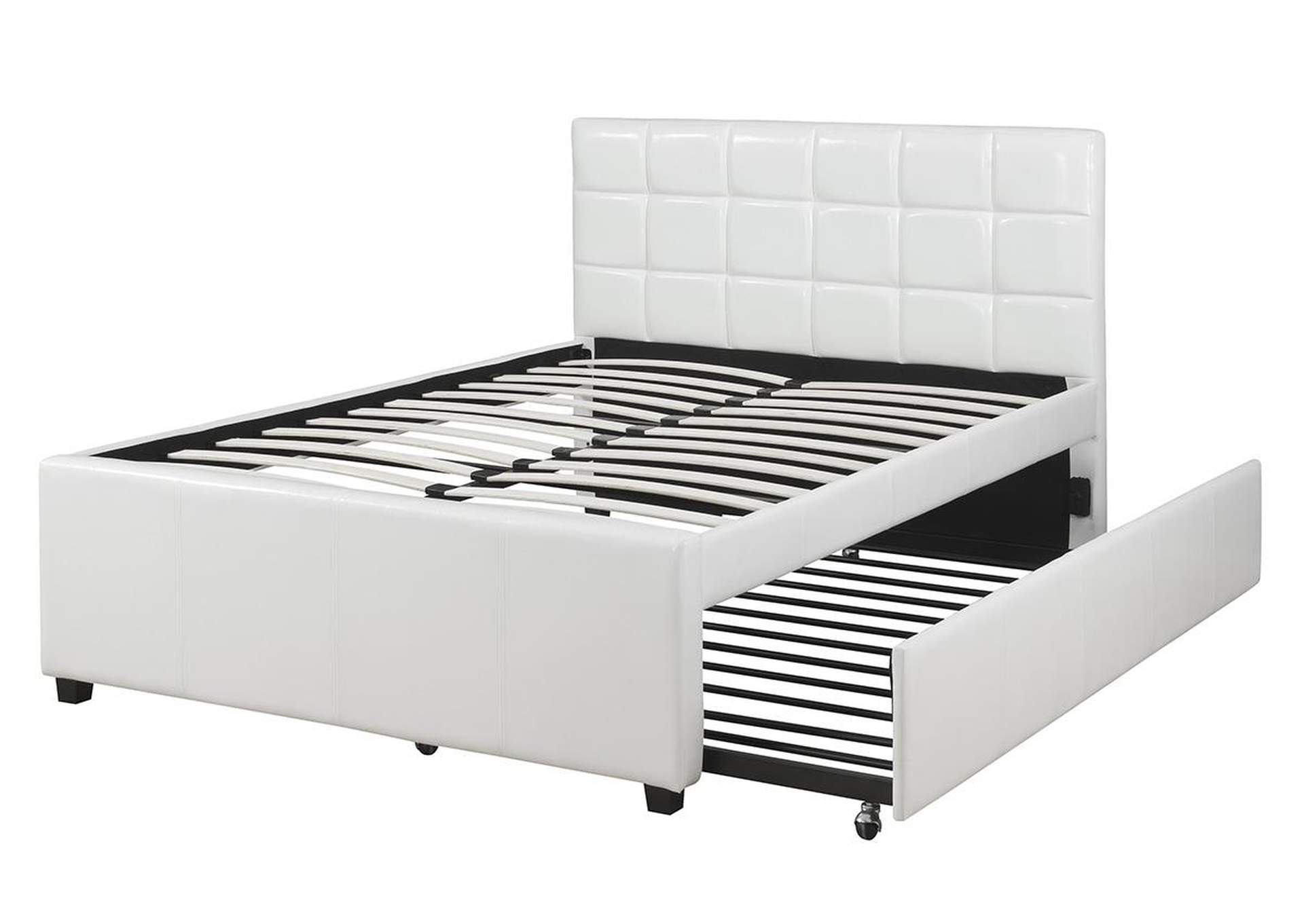 Twin Size Bed w/ Trundle,Poundex