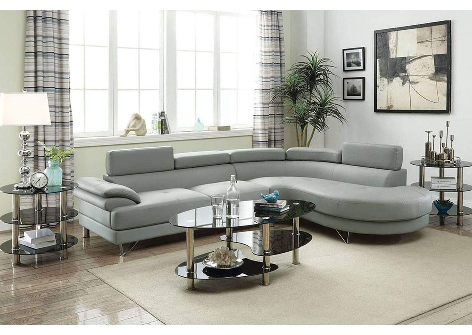 2-Pcs Sectional Sofa,Poundex