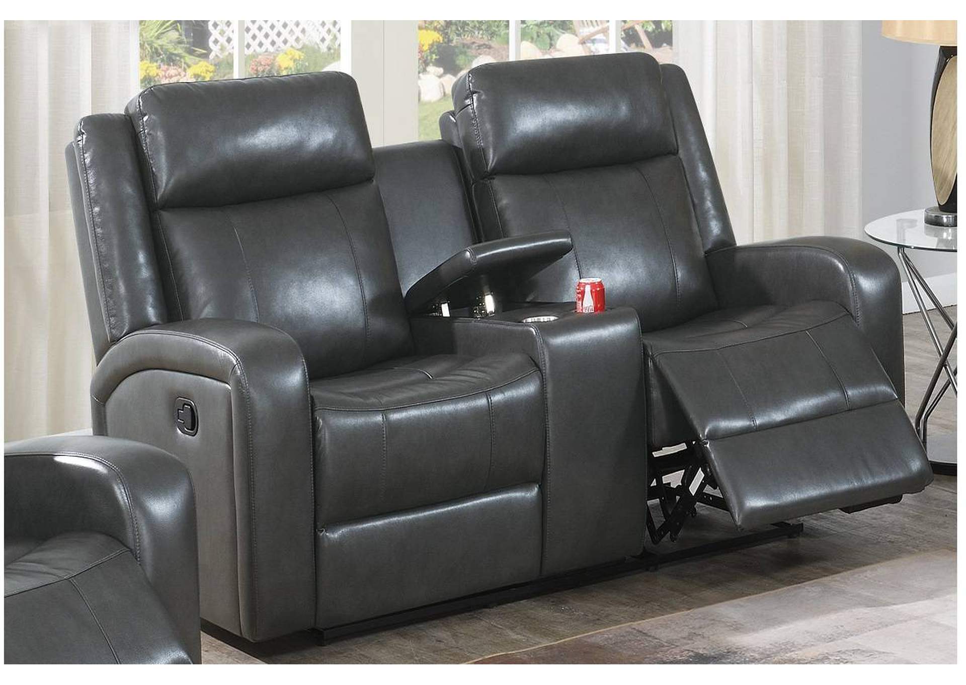 3-Pc Manual Motion Set-Loveseat,Poundex