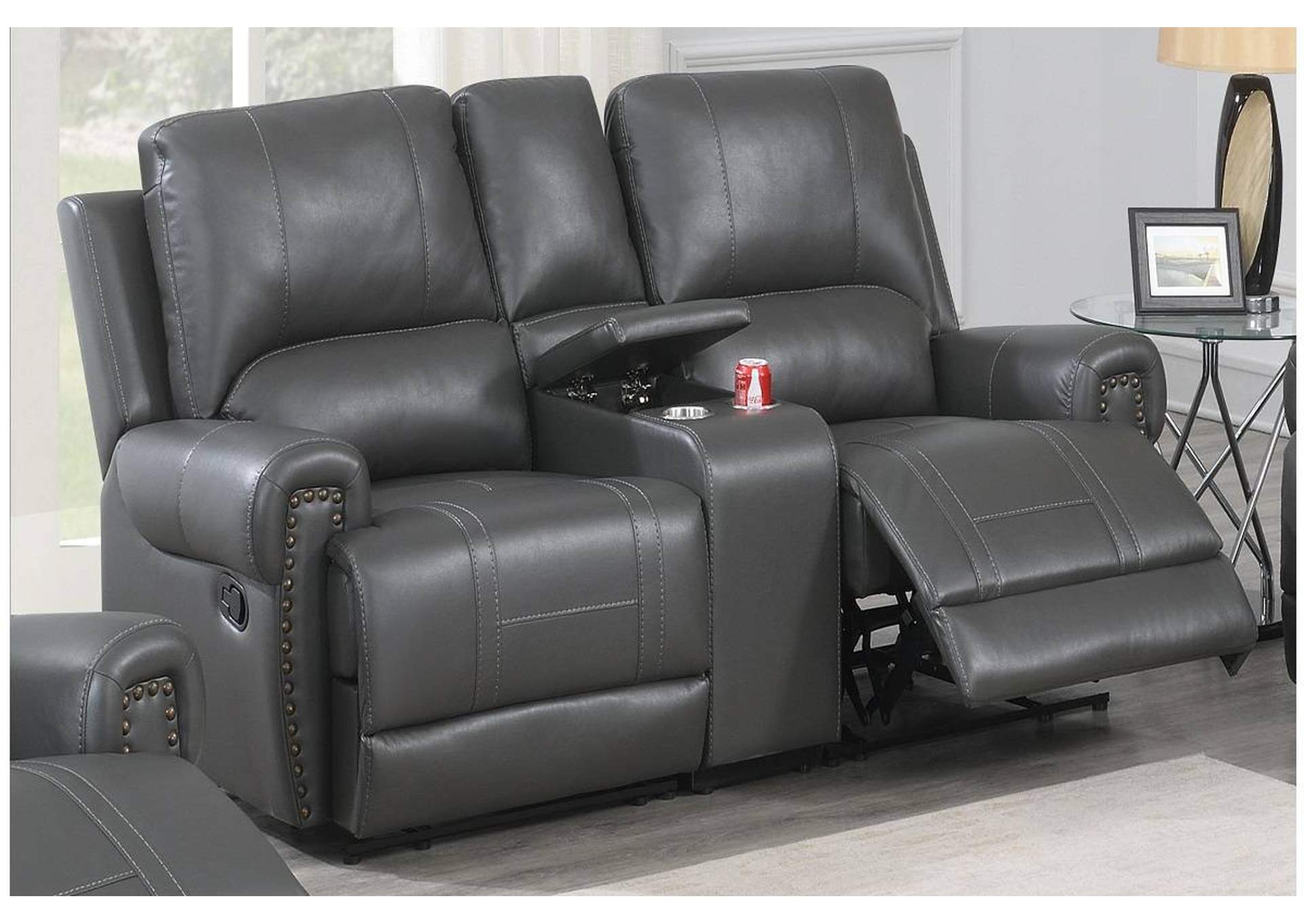 3-Pc Manual Motion Set-Loveseat,Poundex