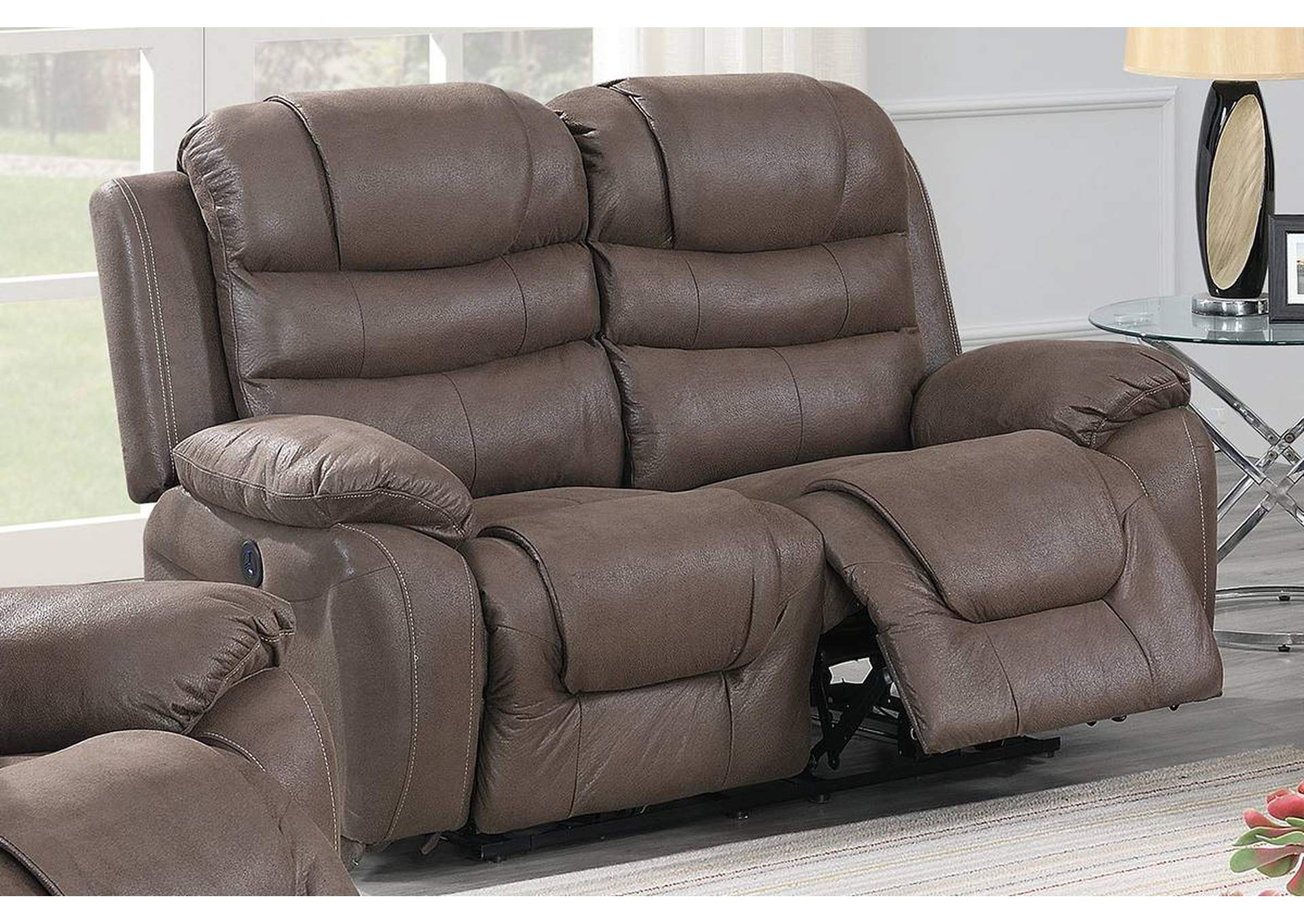 Power Motion Loveseat,Poundex