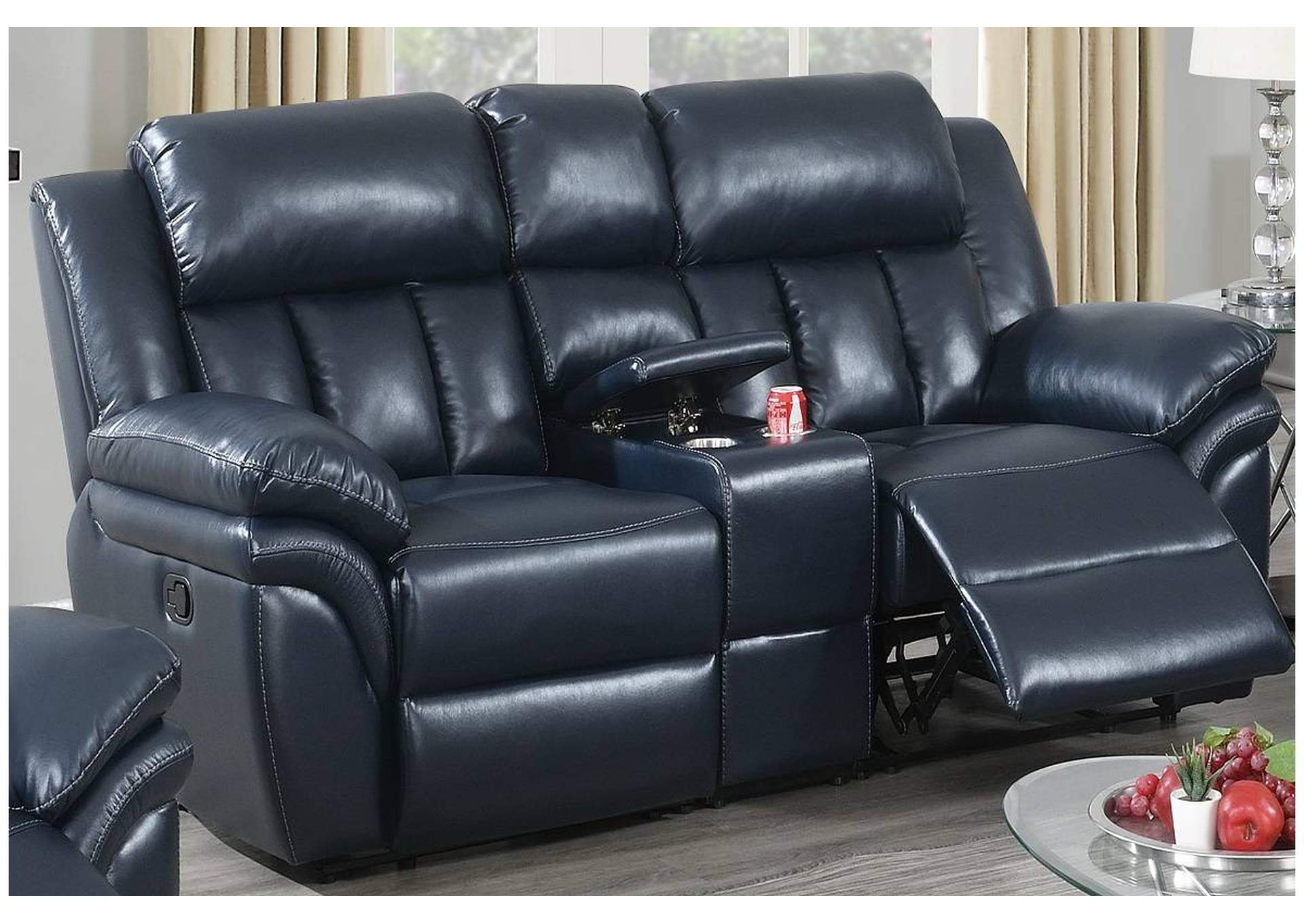 3-Pc Handle Motion Set-Loveseat,Poundex