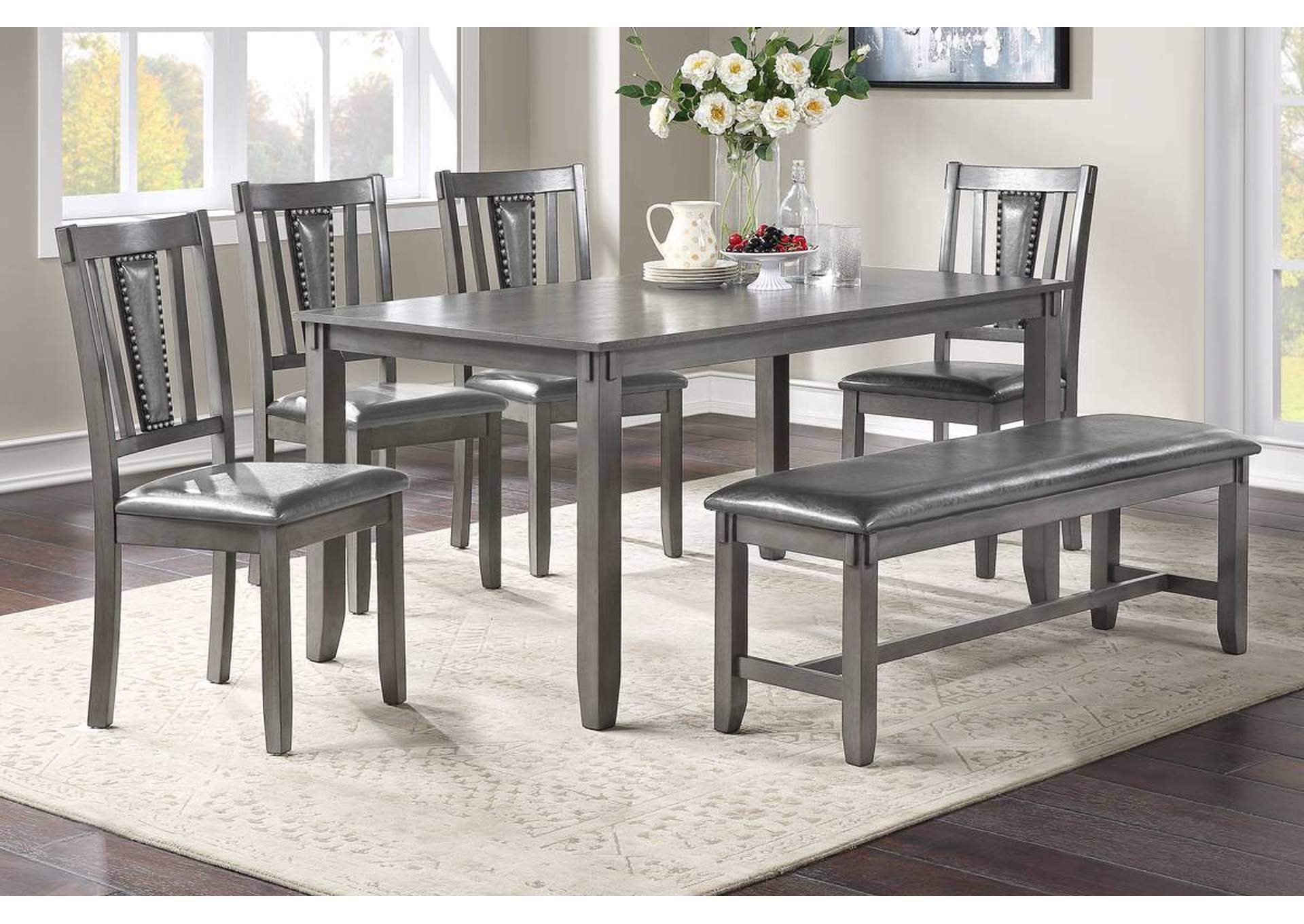 6-Pcs Dining Set,Poundex