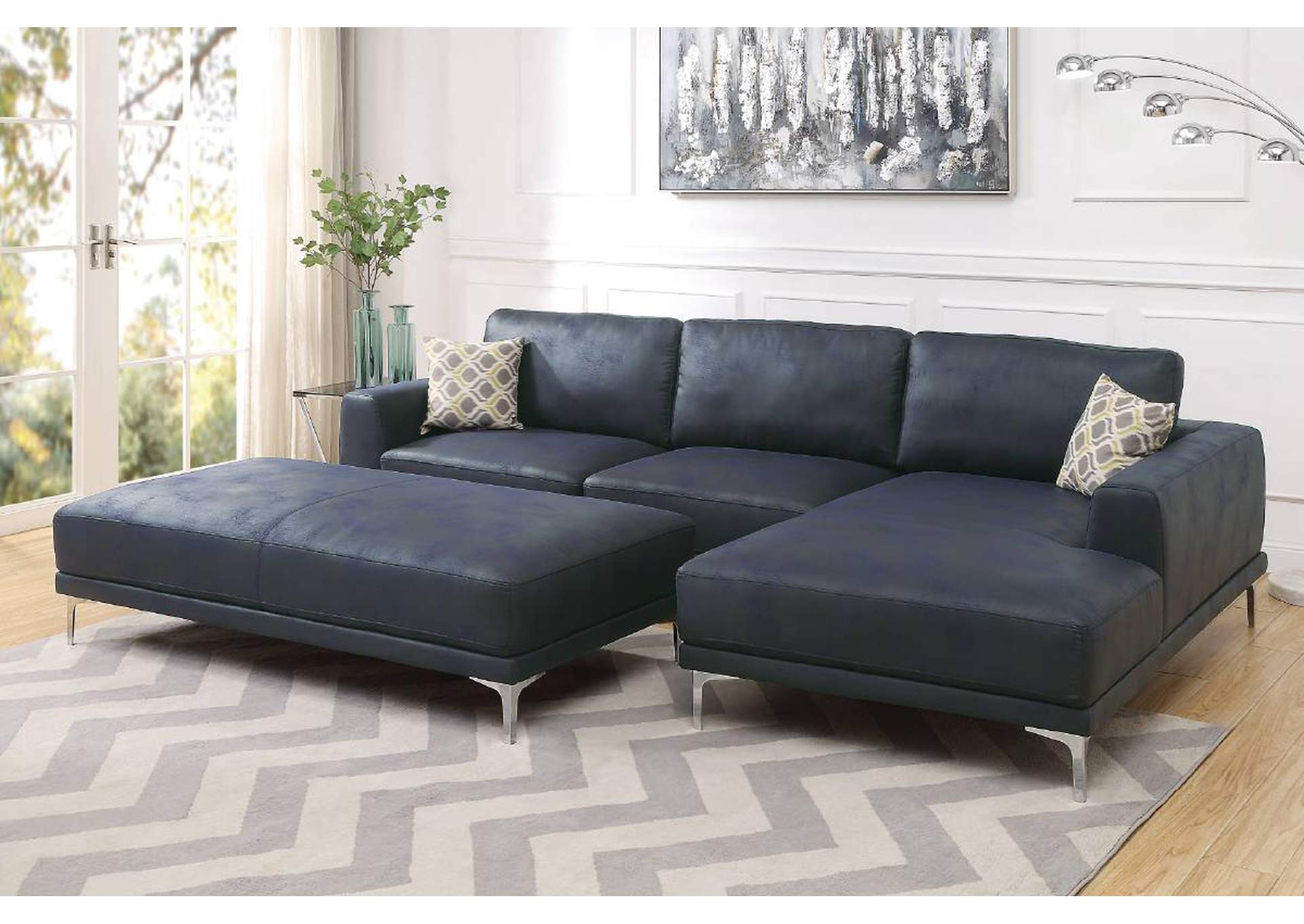 2-PCS Sectional Sofa Set,Poundex