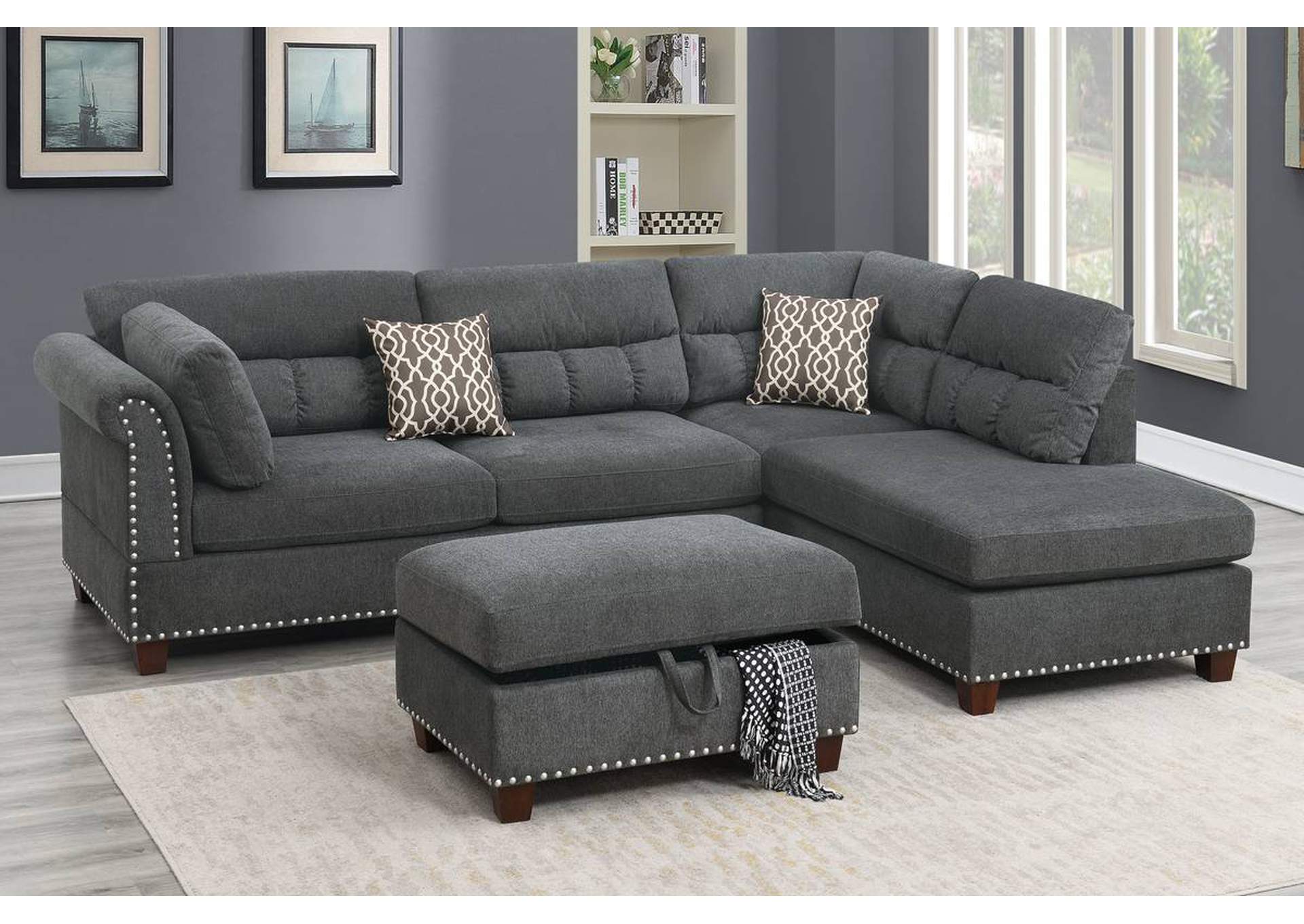 3-PCS Sectional Set,Poundex