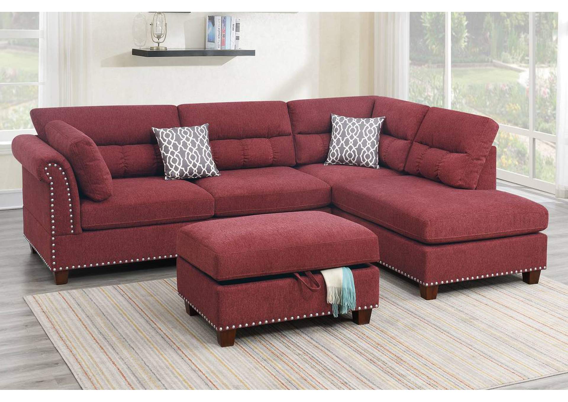 3-PCS Sectional Set,Poundex