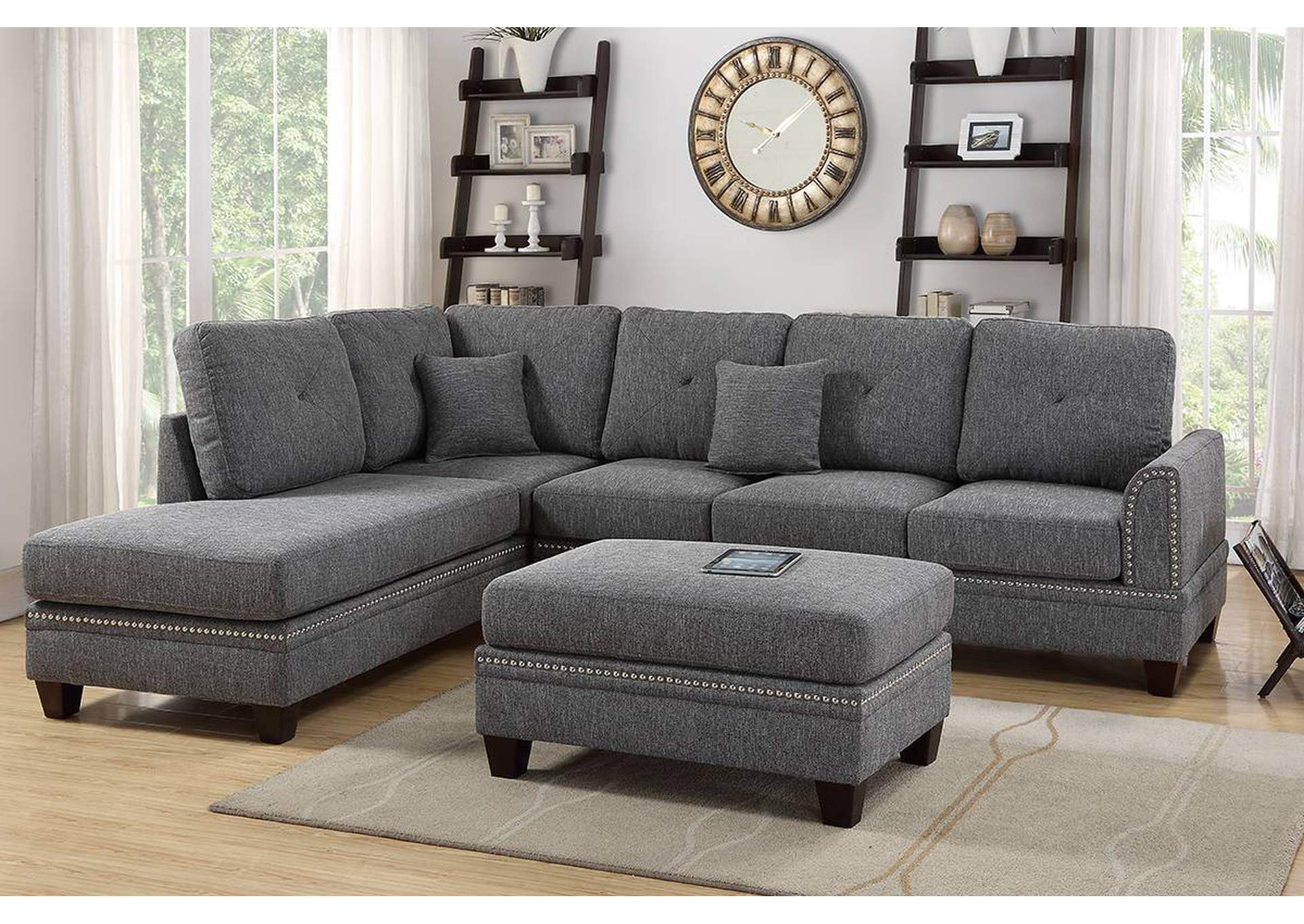 2-Pcs Sectional Sofa,Poundex