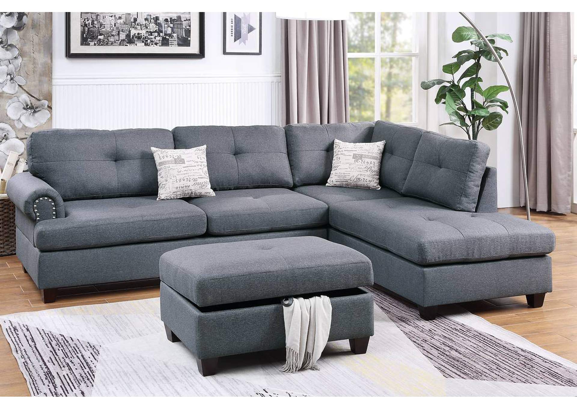 3-PCS Sectional Set,Poundex