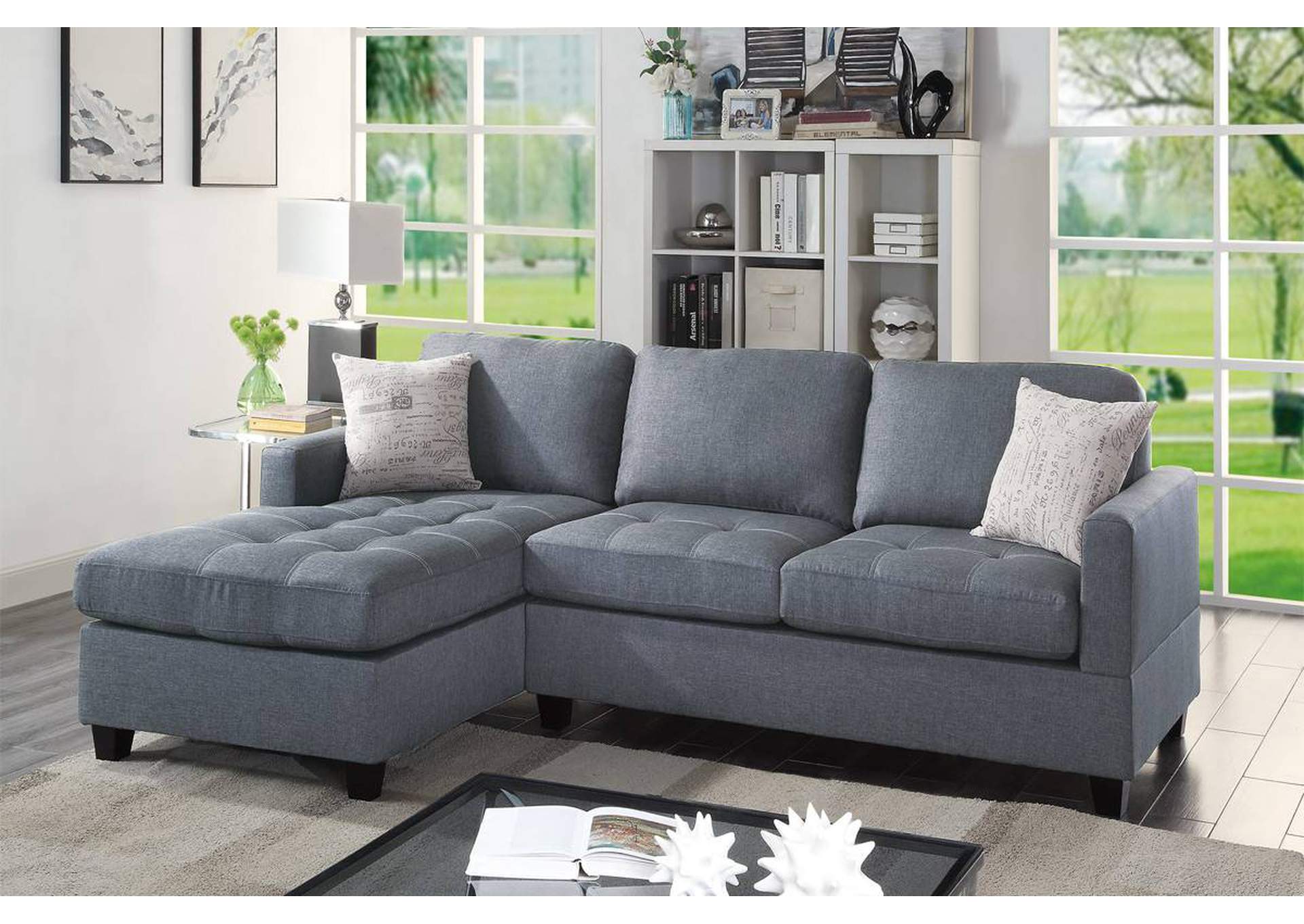 2-PCS SECTIONAL SOFA SET,Poundex