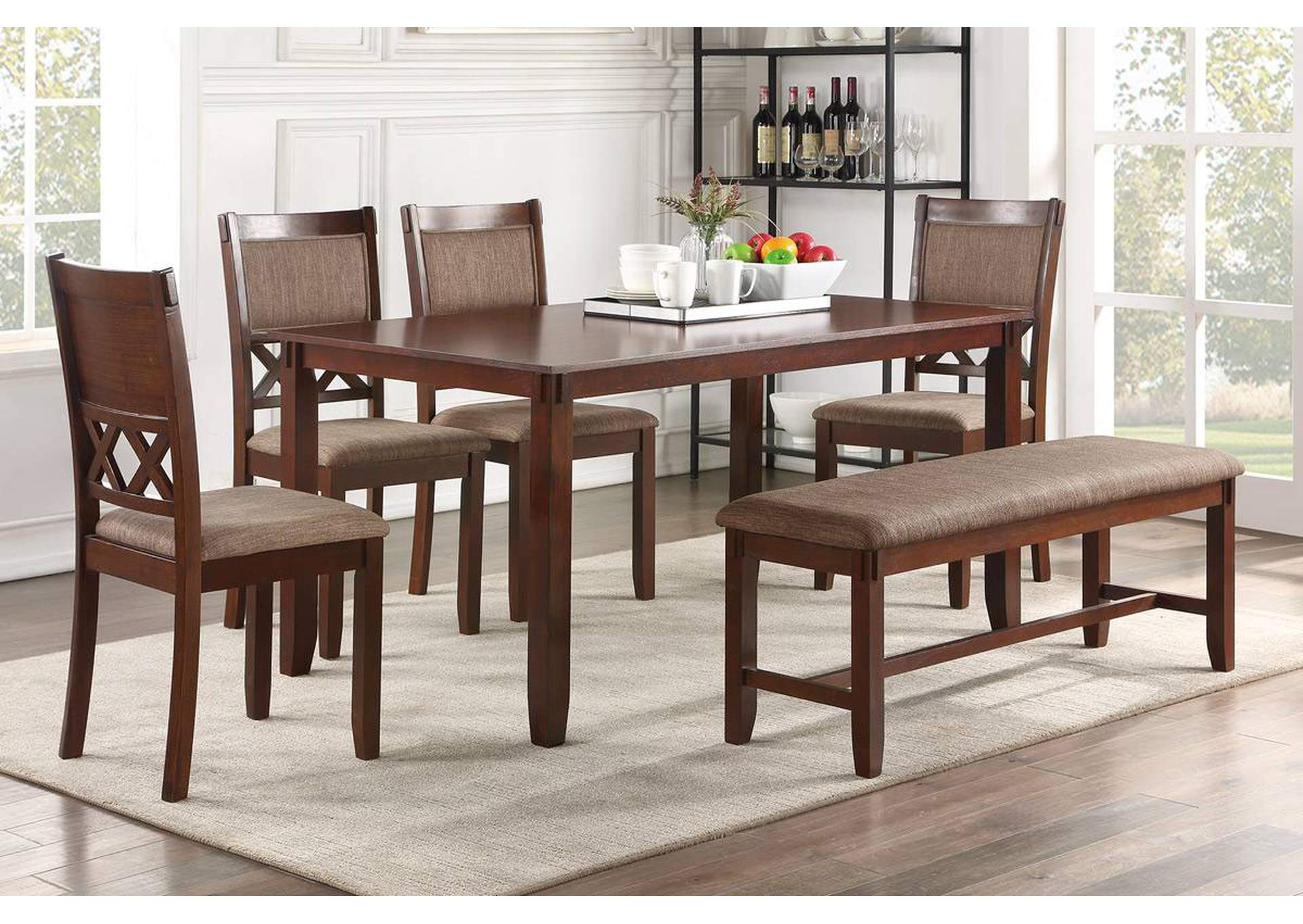 6-Pcs Dining Set,Poundex