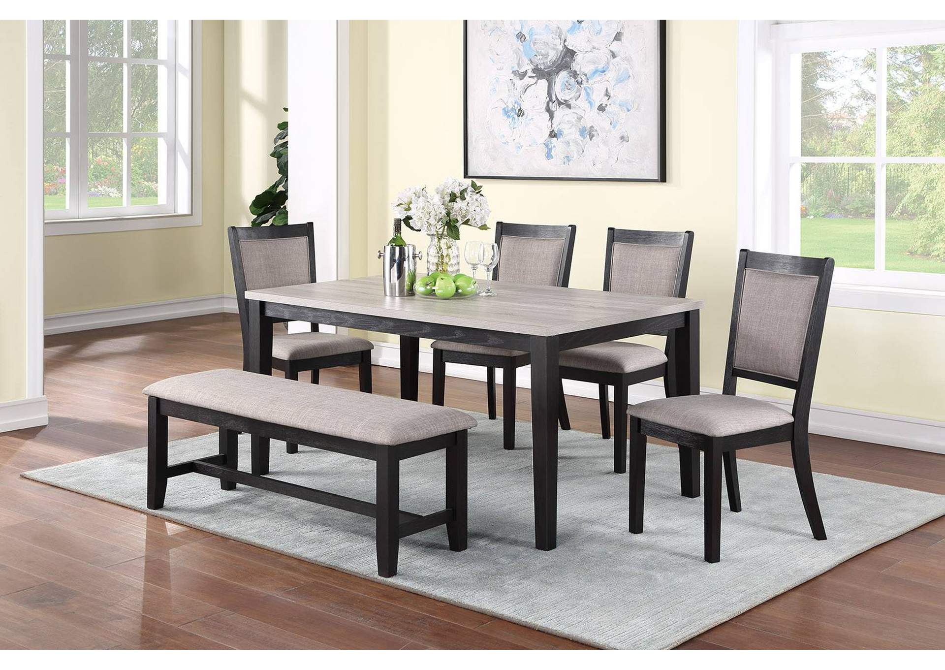 6-PCS DINING SET,Poundex