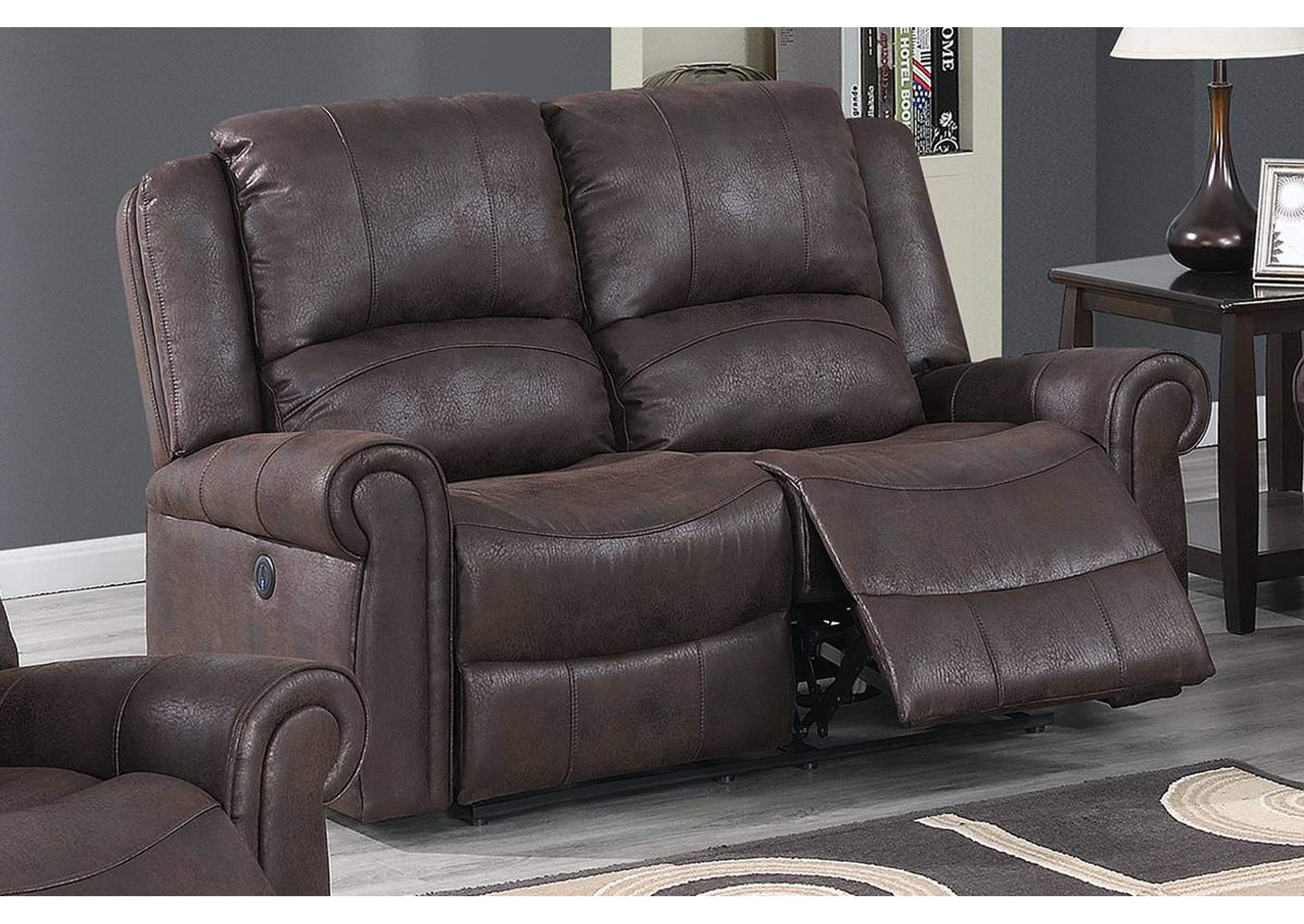 Power Motion Loveseat,Poundex