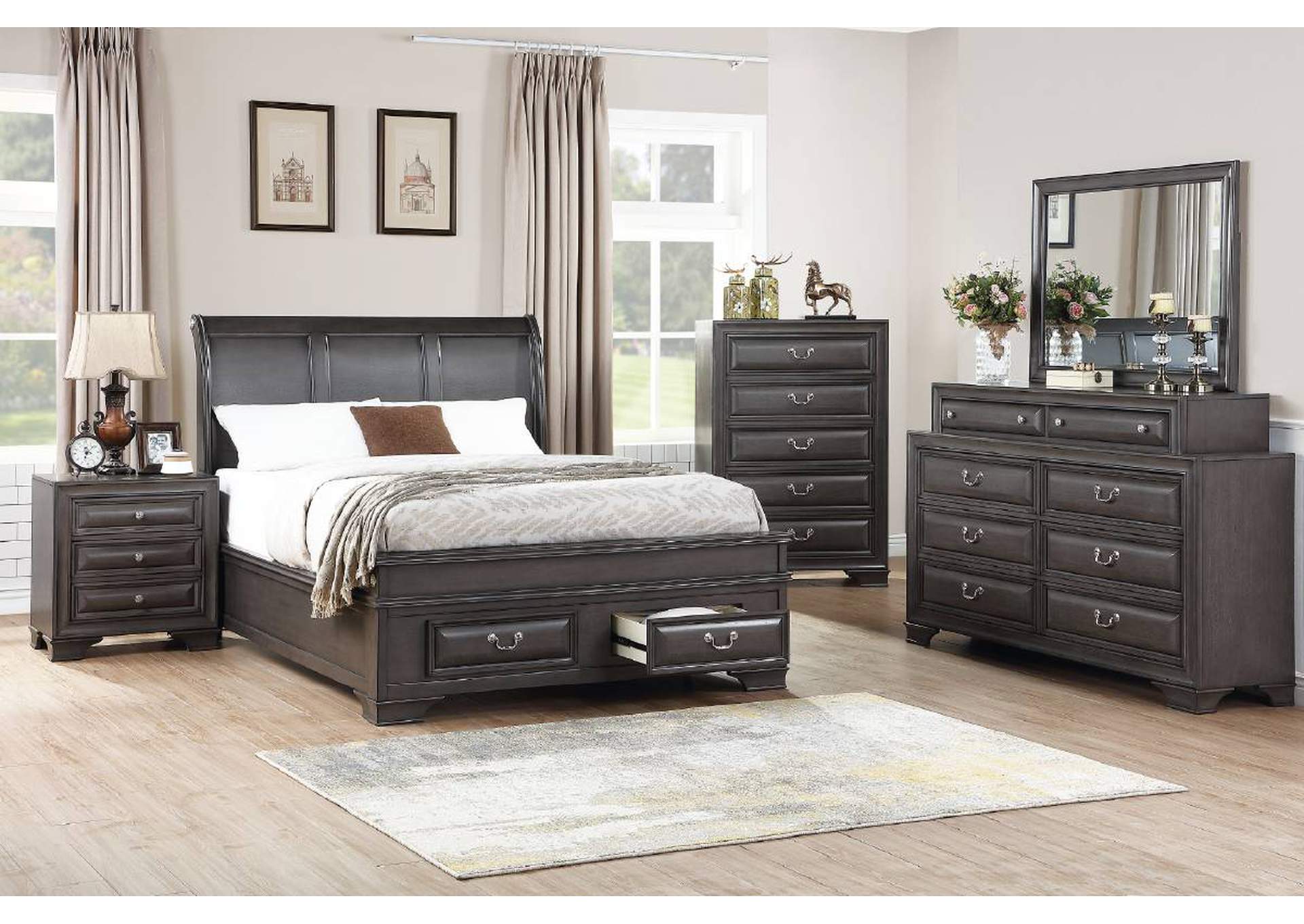 Eastern King Bed,Poundex