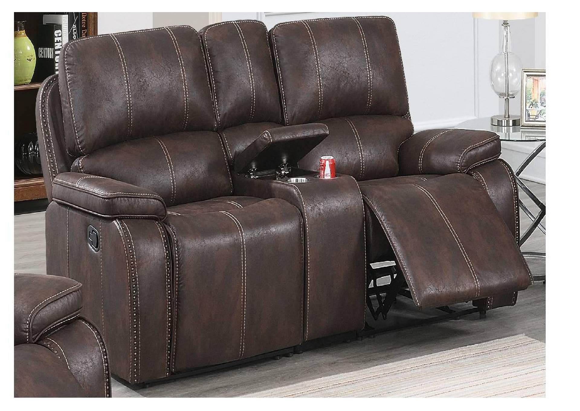 3-PC MANUAL MOTION SET-Loveseat,Poundex