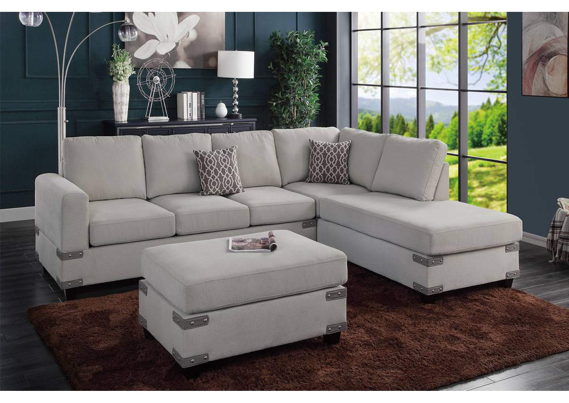 3-PCS SECTIONAL SET,Poundex