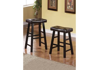 Black Counter Stool (Set of 2) The Furniture Store