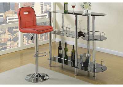 Image for Swivel Bar Stool/Pu-Red [Set of 2]