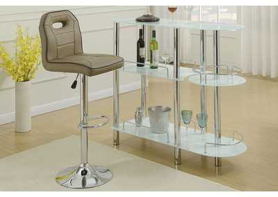 Image for Swivel Bar Stool/Pu-Brown [Set of 2]