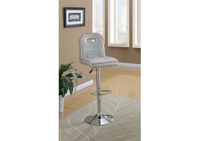 Image for Swivel Bar Stool/Pu-Silver [Set of 2]