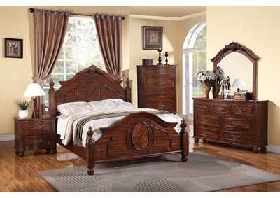 Image for Cherry Eastern King Bed w/Dresser and Mirror