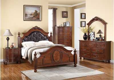 Image for Brown Dresser and Mirror