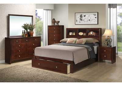 Image for Cherry California King Bed w/Dresser and Mirror