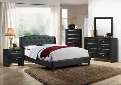 Image for Black California King Bed w/Dresser and Mirror