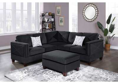 Image for 3-PC SECTIONAL W/2 ACCENT PILLOW (OTTOMAN INCLUDED)