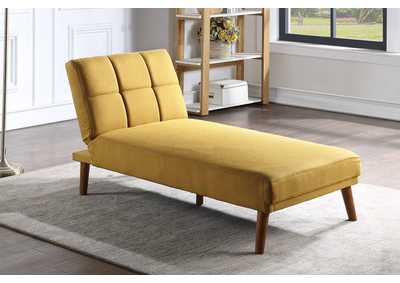 Image for ADJUSTABLE CHAISE/ MUSTARD POLYFIBER