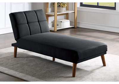 Image for ADJUSTABLE CHAISE/ BLACK POLYFIBER