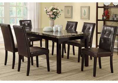 Image for Dining Chair W/Pu In Chocolate [Set of 2]