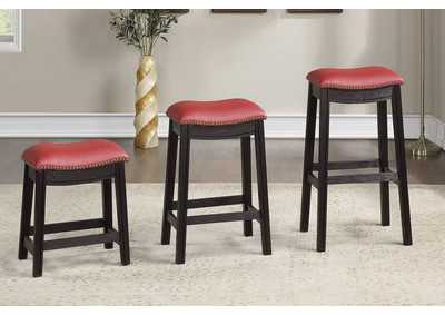 Image for Counter Stool/Burgundy [Set of 2]