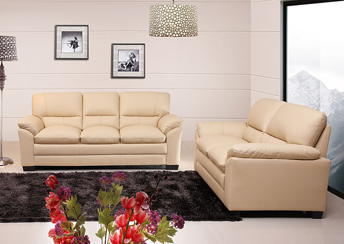 ivory sofa and chair