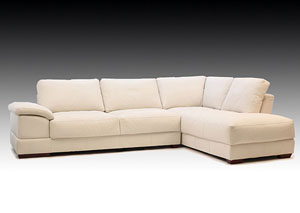 Image for Affluence White Ottoman