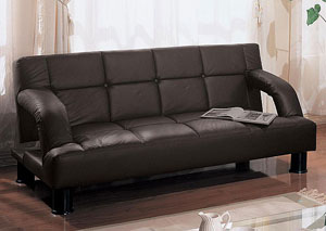 Caraway Faux Leather Sleeper Sofa