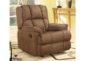 Image for Lory Cappuccino Rocker Recliner