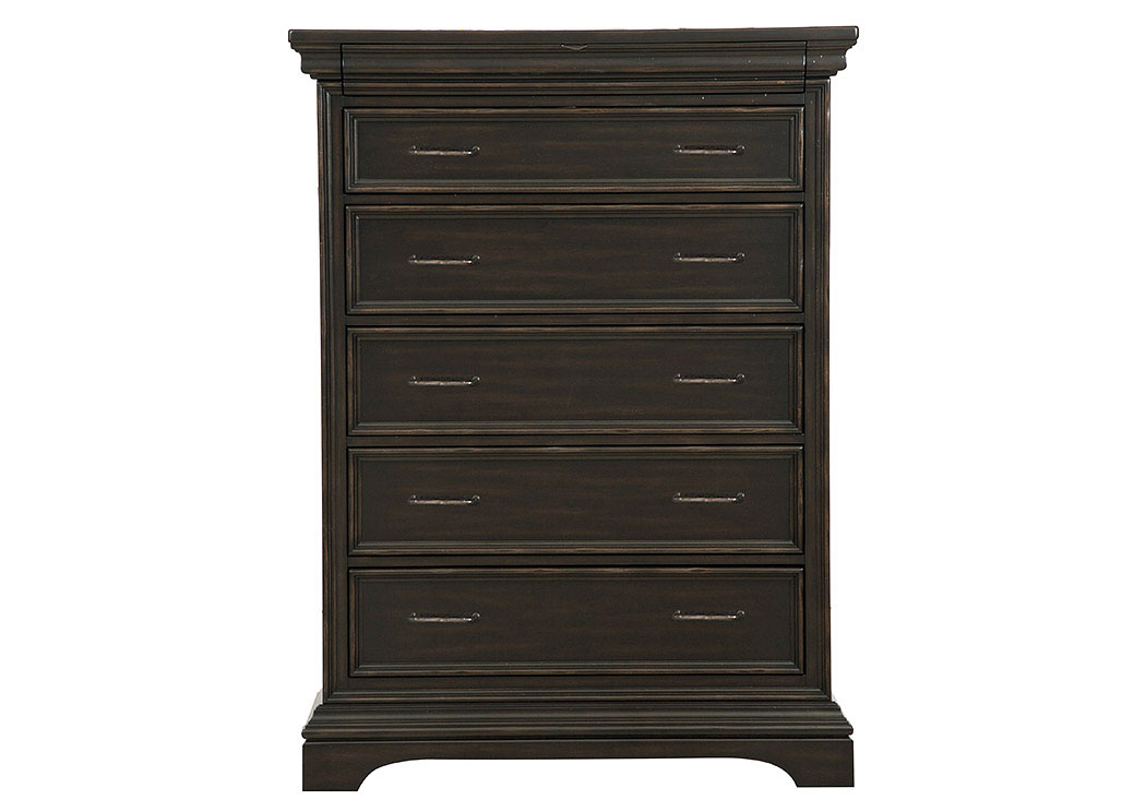 Caldwell Black Drawer Chest,Pulaski Furniture