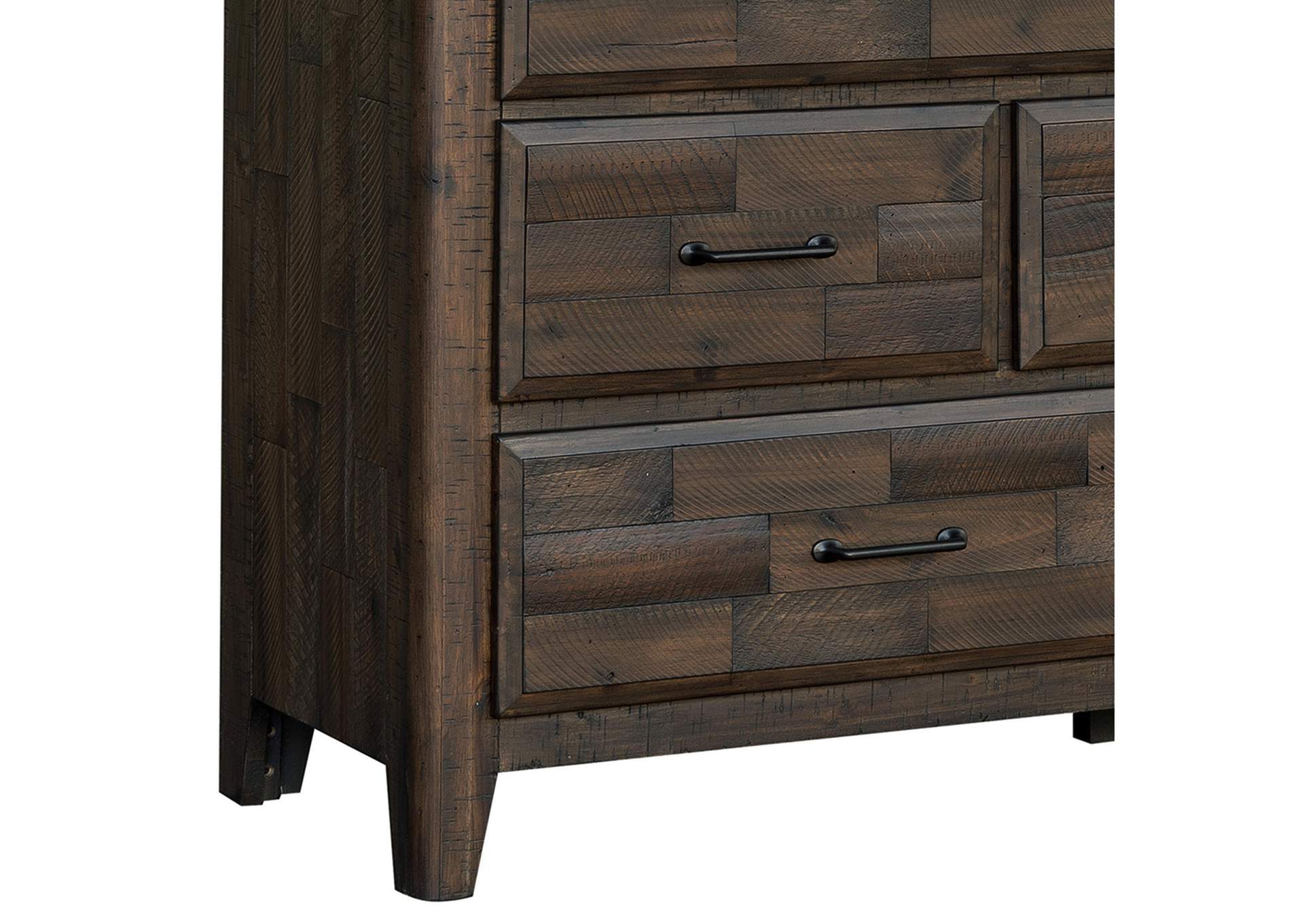 Sawmill 7-Drawer Farmhouse Dresser,Pulaski Furniture