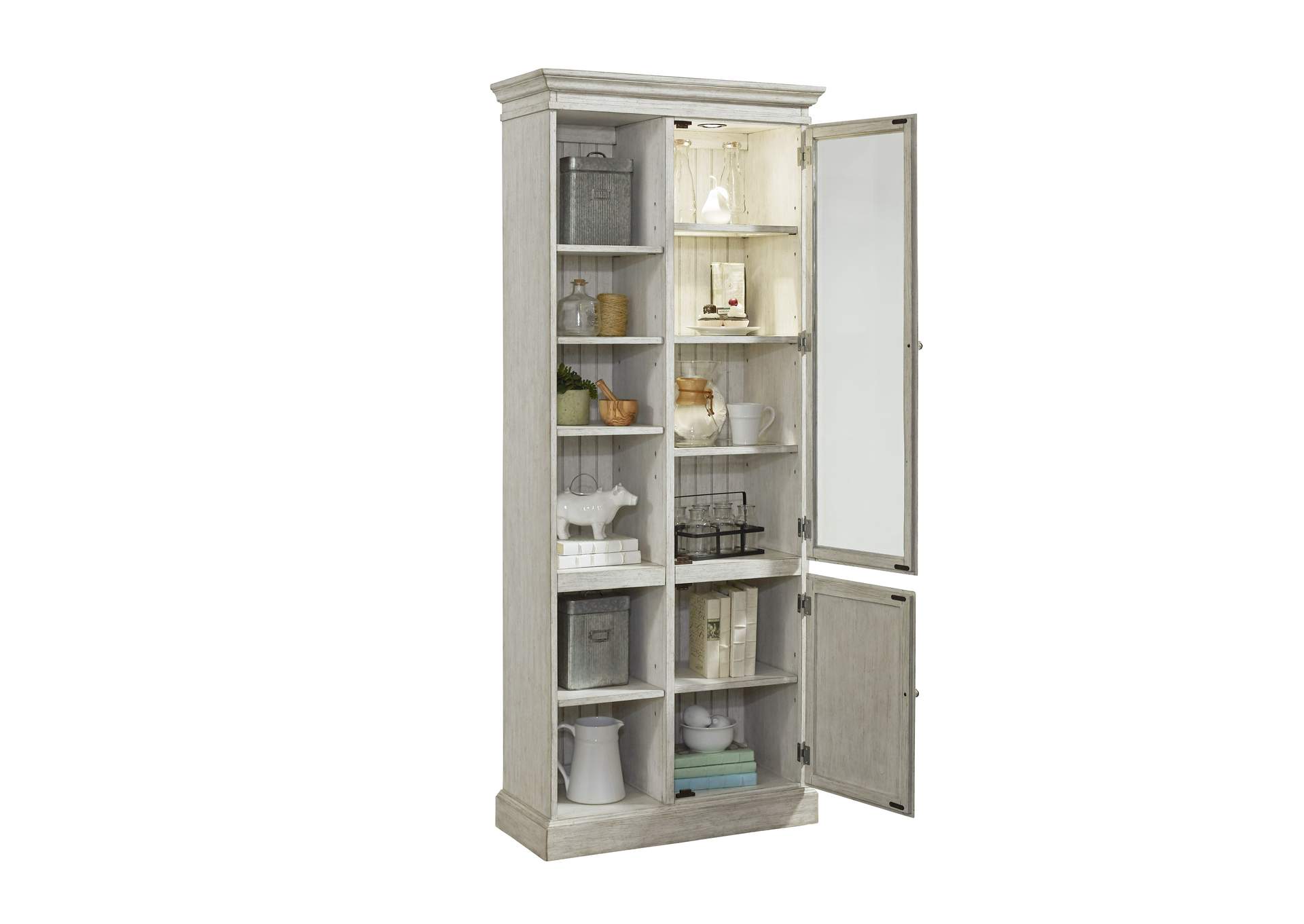 Display Curio Cabinet in Light Gray,Pulaski Furniture