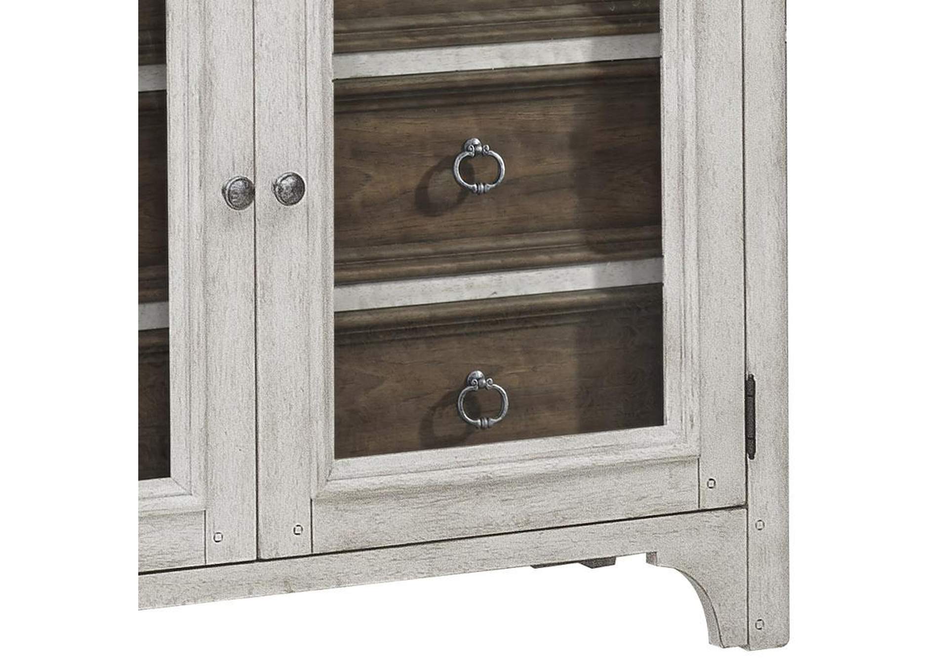 Glendale Estates 6 Drawer Curio Cabinet,Pulaski Furniture