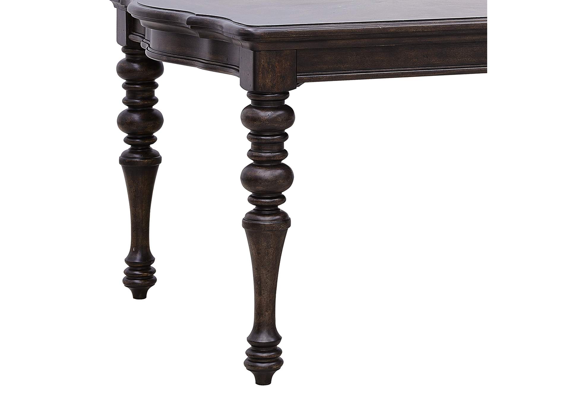 Cooper Falls Dining Table with Turned Legs,Pulaski Furniture
