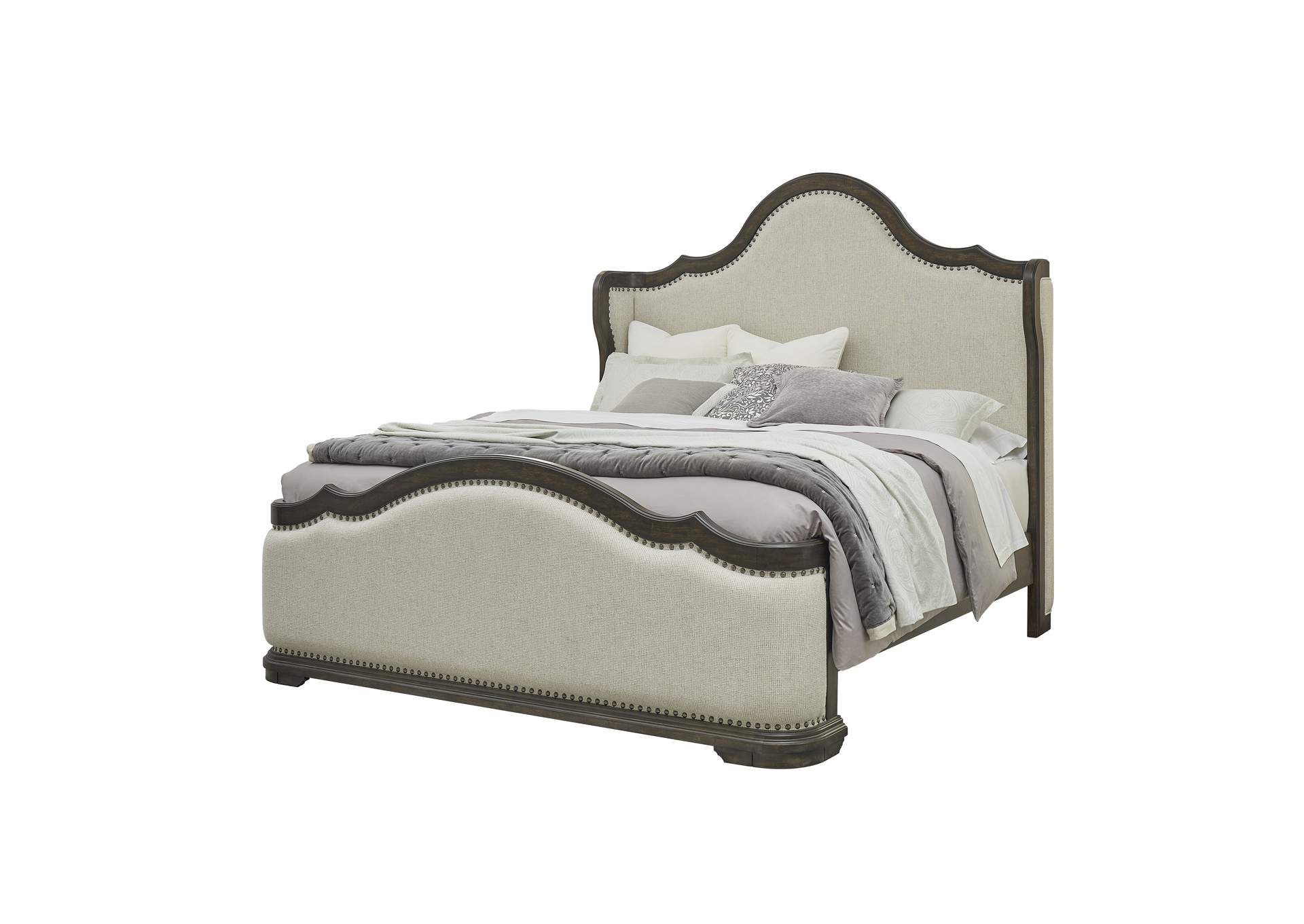 Cooper Falls Shelter-Back Queen Upholstered Bed,Pulaski Furniture