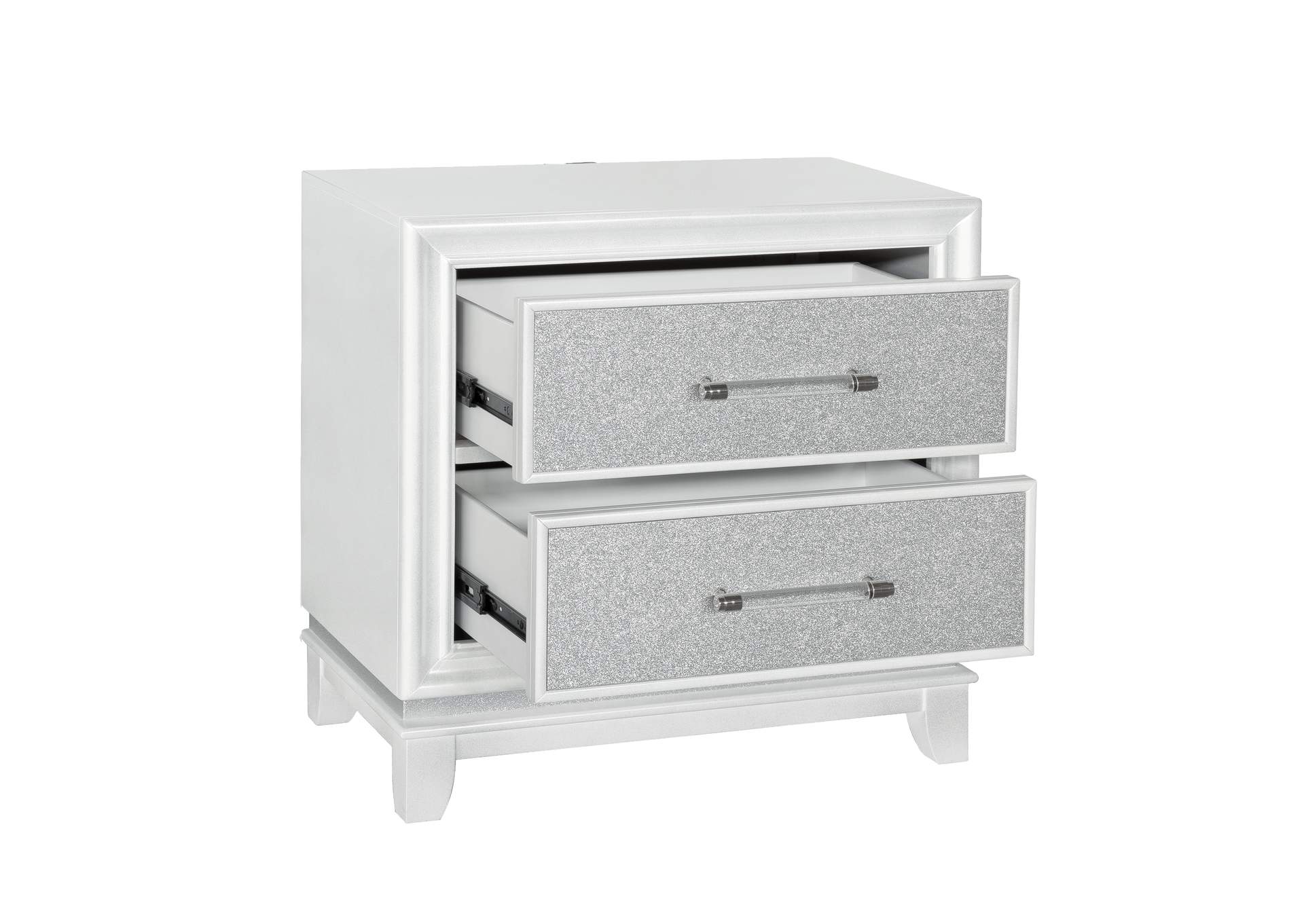 Starlight 2 Drawer Nightstand with LED Lights,Pulaski Furniture