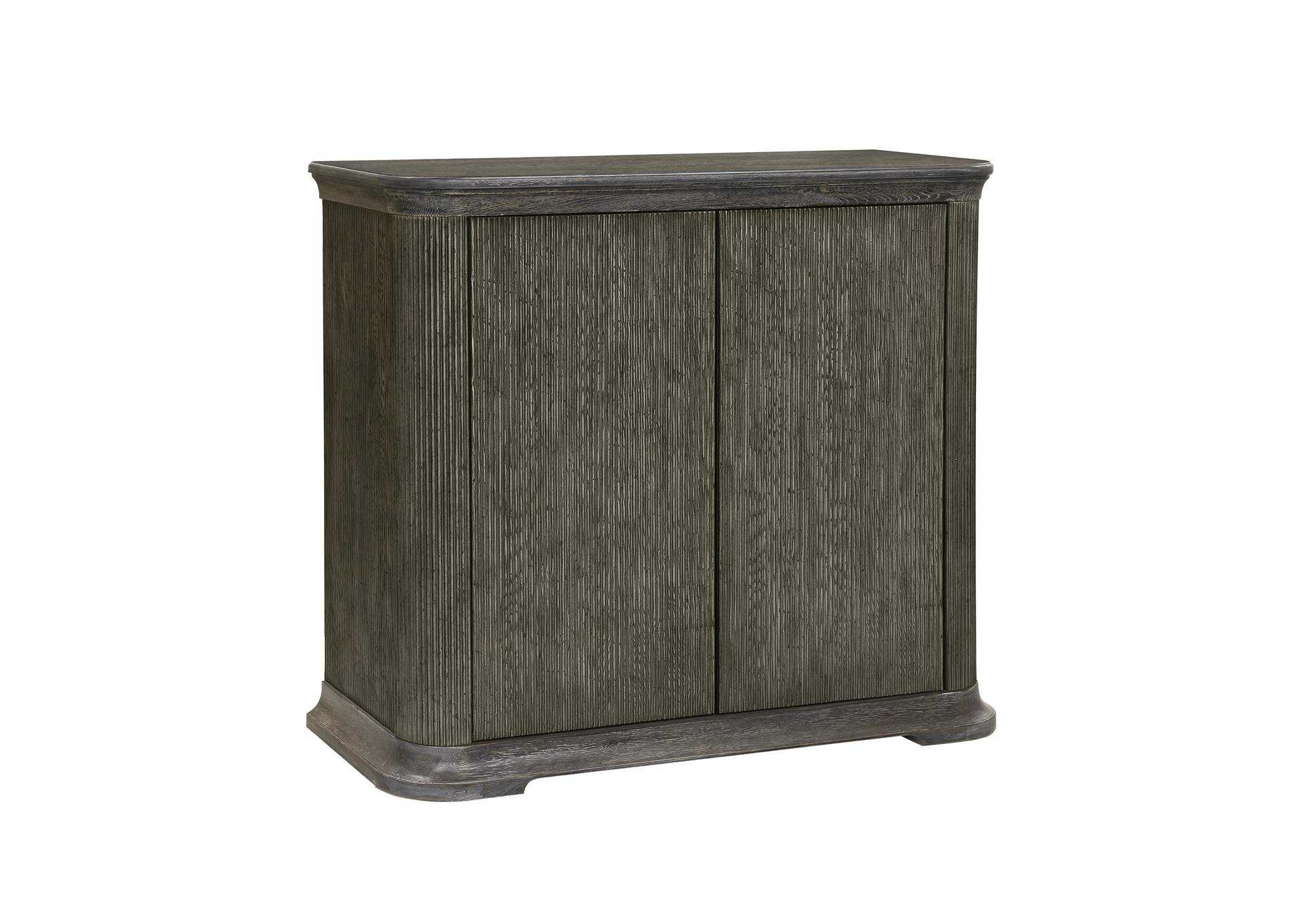 Reeded 2 Door Accent Chest with Shelves,Pulaski Furniture