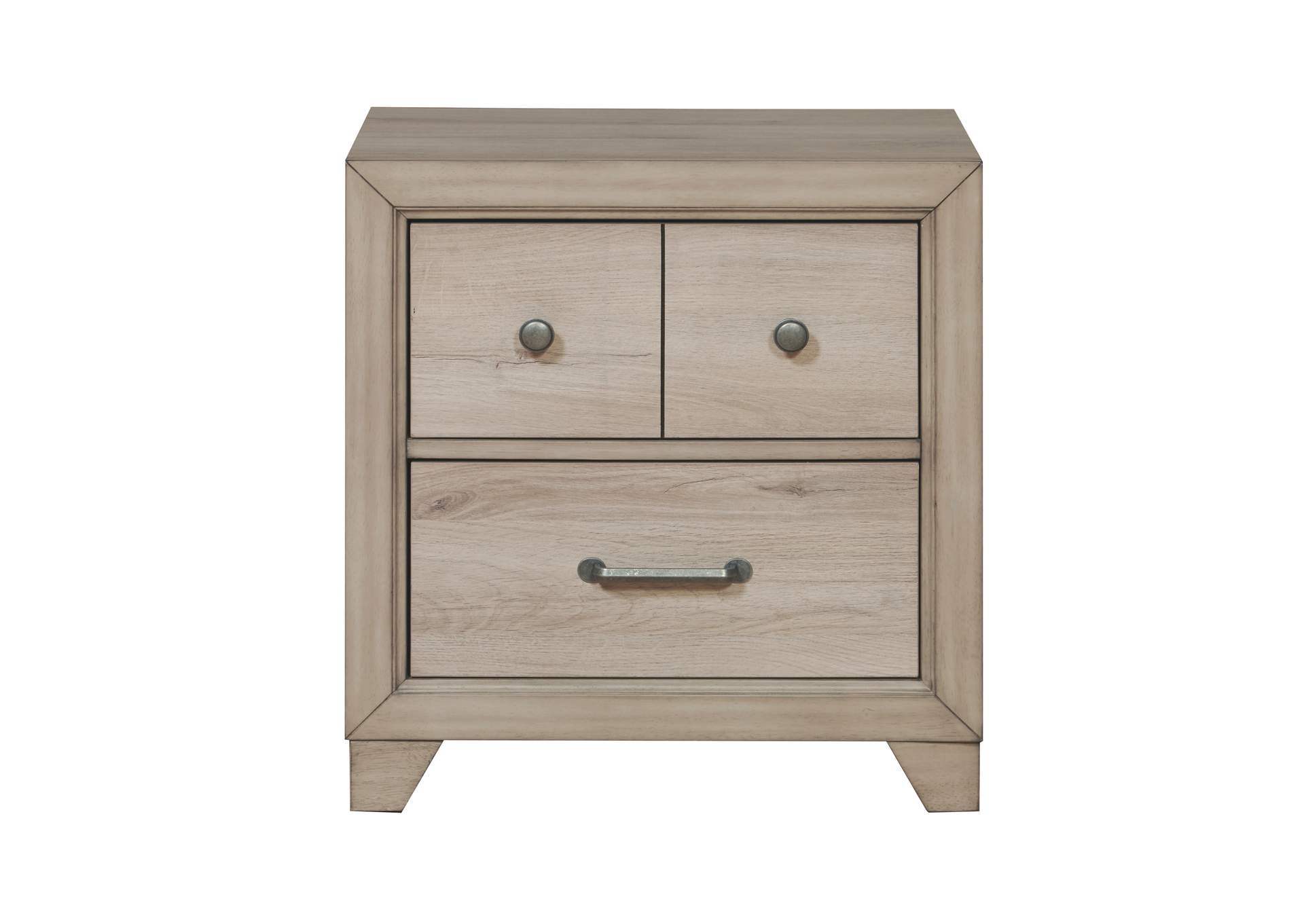 Youth Two Drawer Nightstand with USB in Brown,Pulaski Furniture