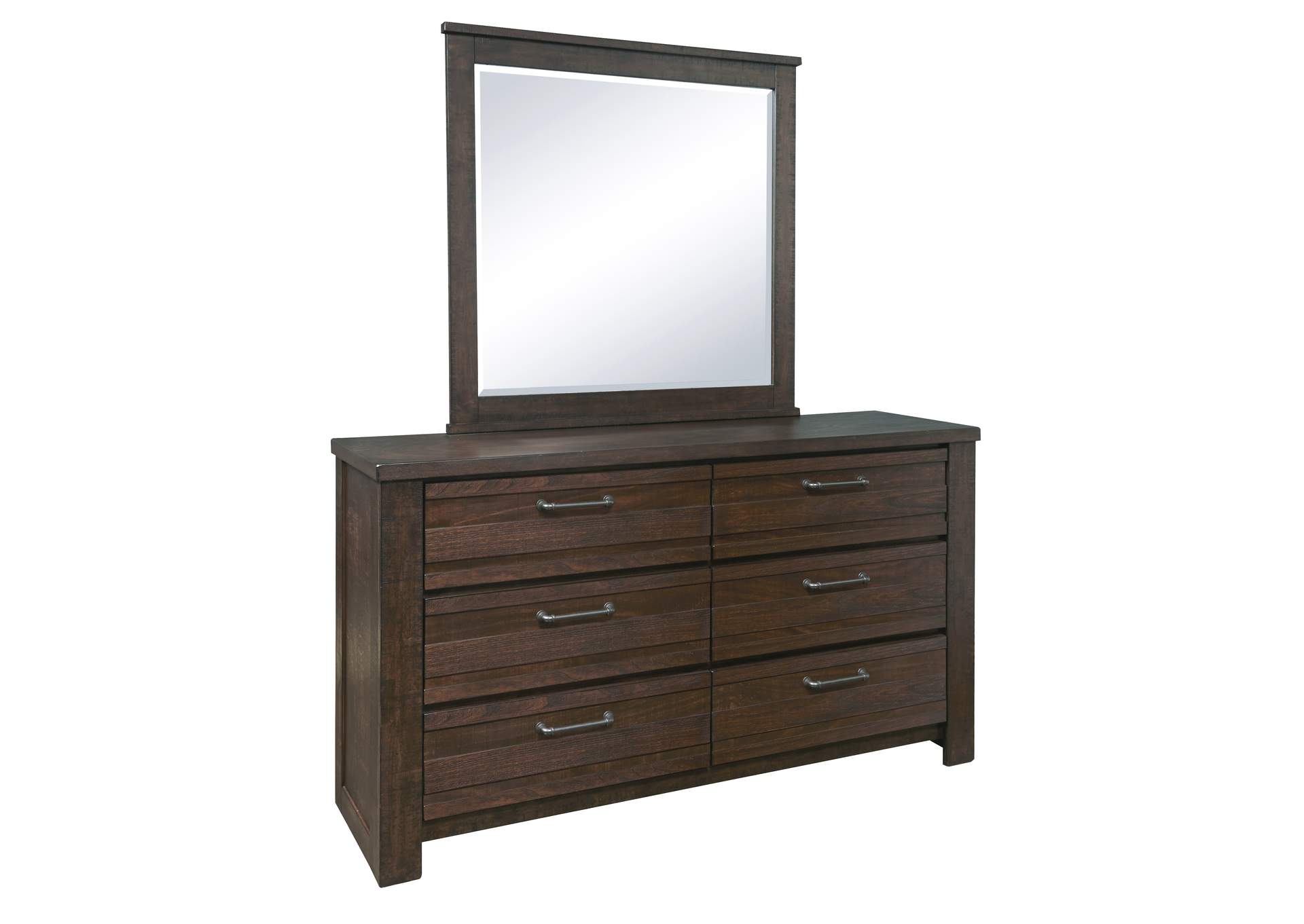 Ruff Hewn Dresser and Mirror,Pulaski Furniture