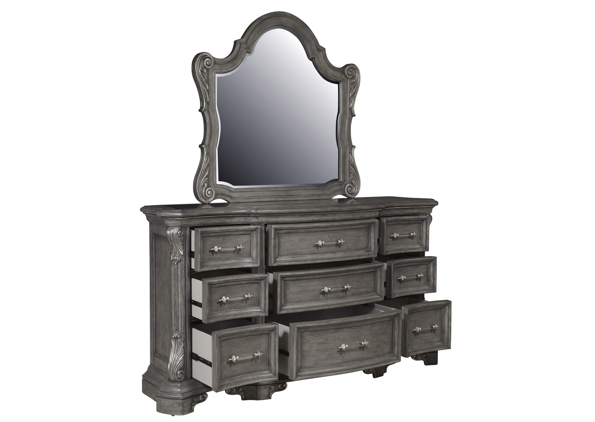 Vivian 9 Drawer Dresser and Mirror Set,Pulaski Furniture