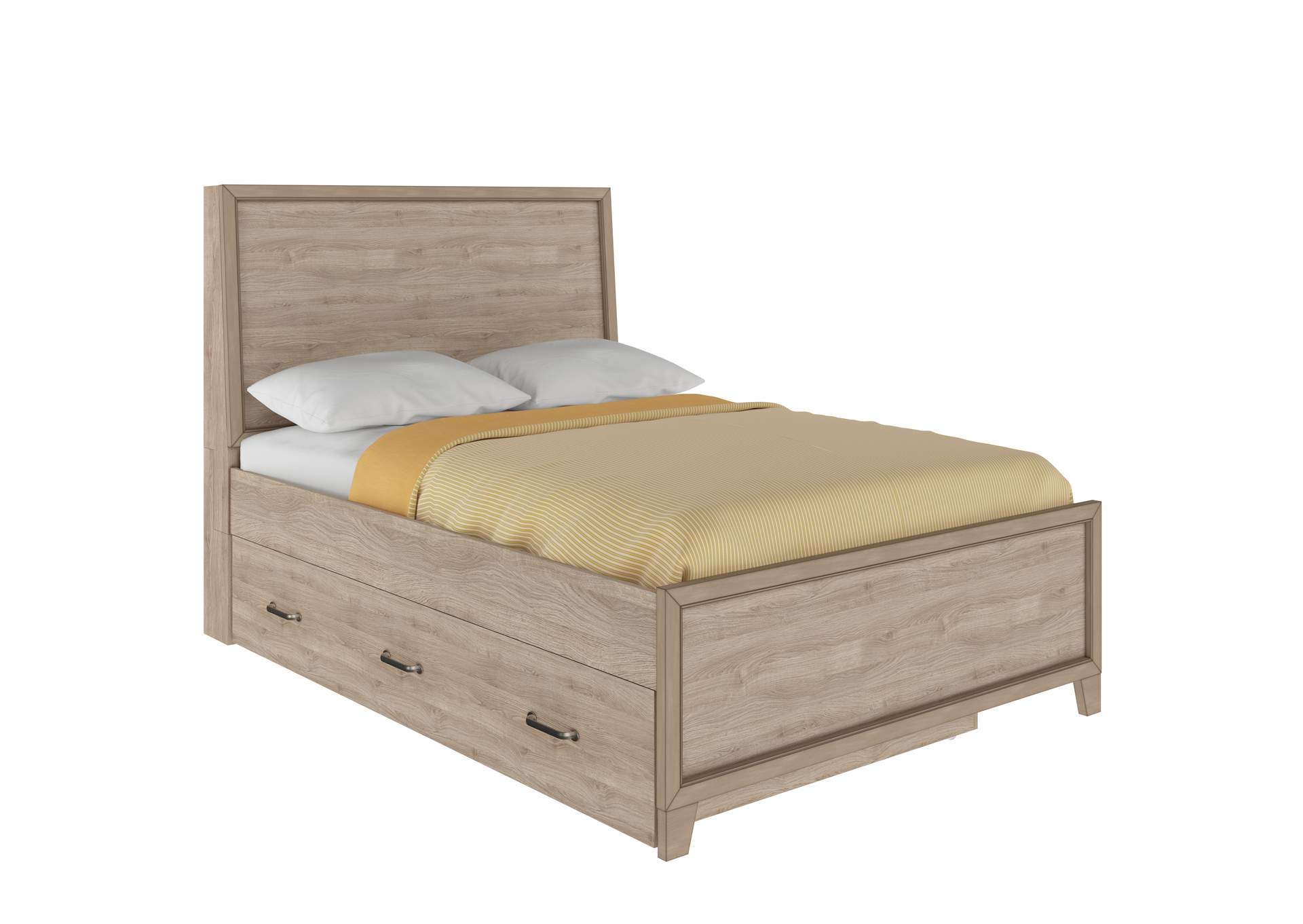 Kids Full Panel Bed in River Birch Brown,Pulaski Furniture