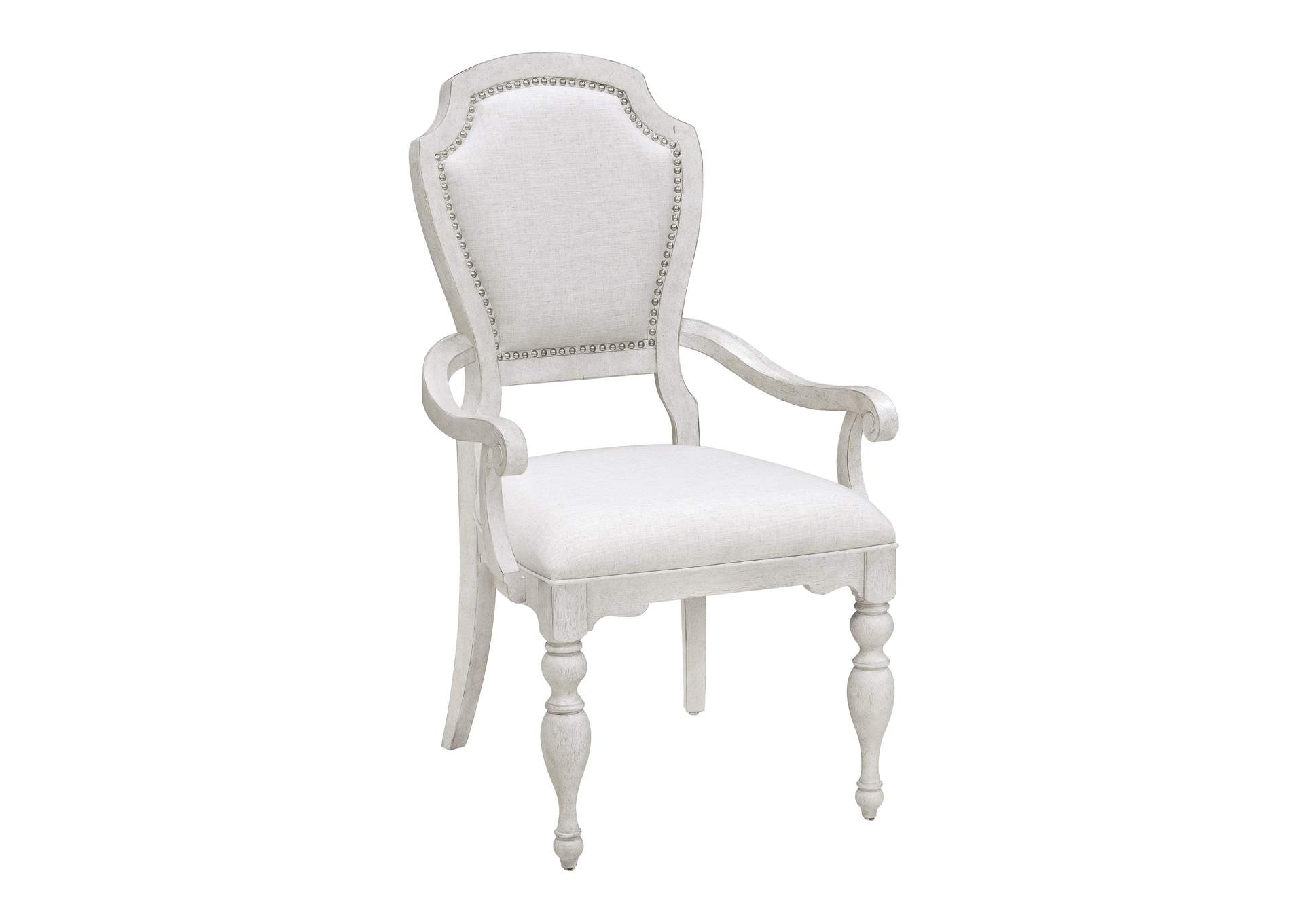 Glendale Estates Upholstered Dining Arm Chair,Pulaski Furniture