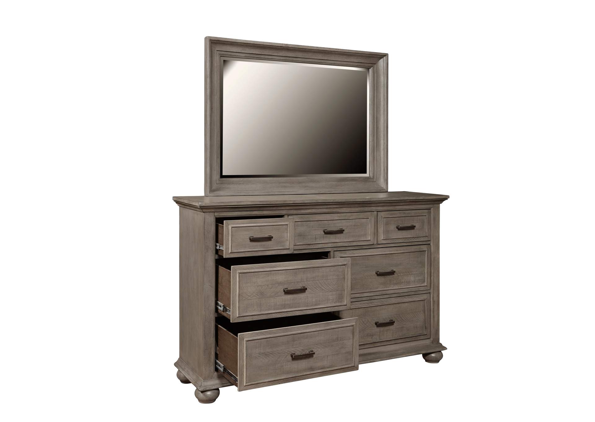 Chatham Park 7 Drawer Dresser with Mirror,Pulaski Furniture